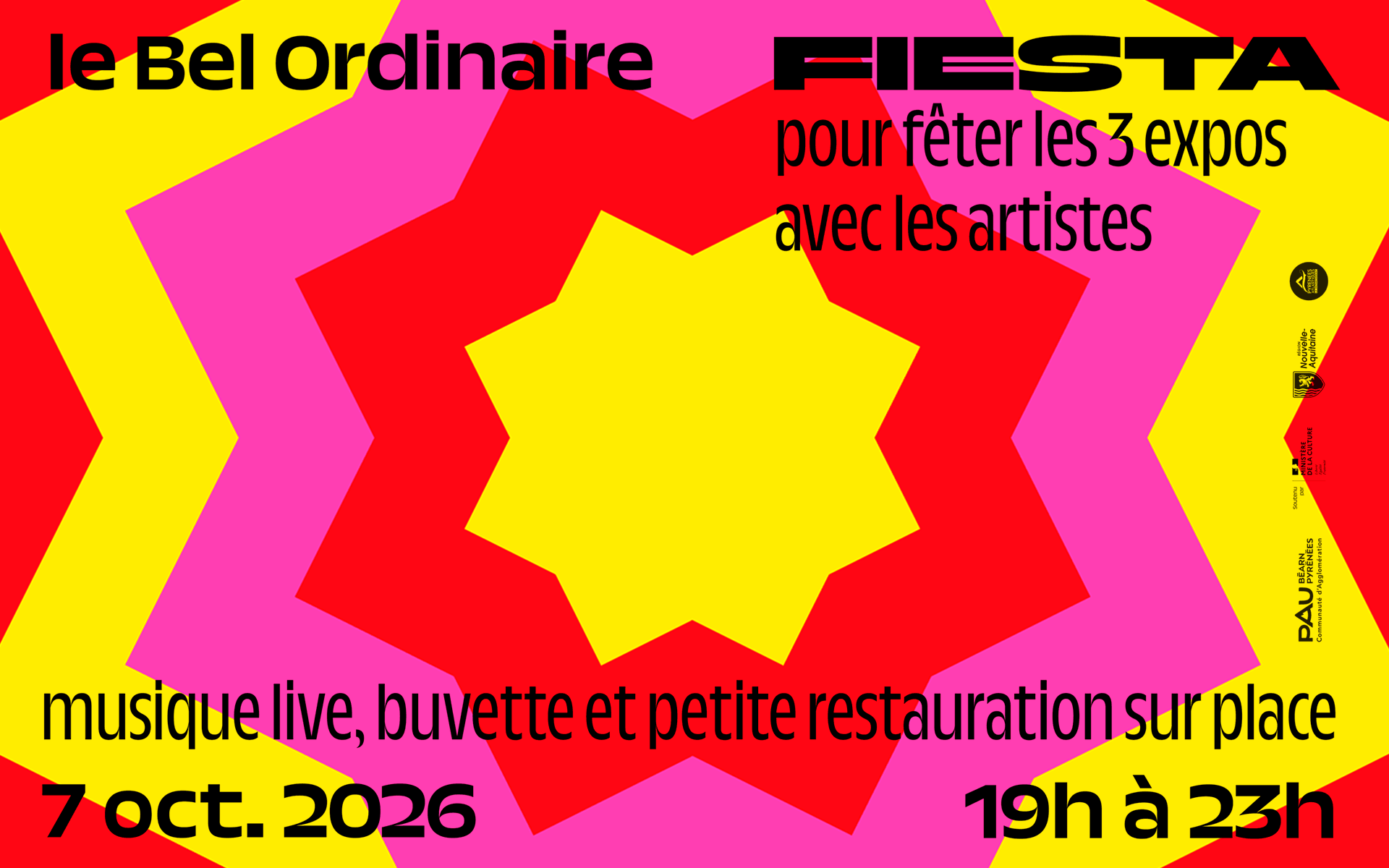 visuel de la fiesta d'automne proposée le 7 octobre 2026 de 19h à 23h