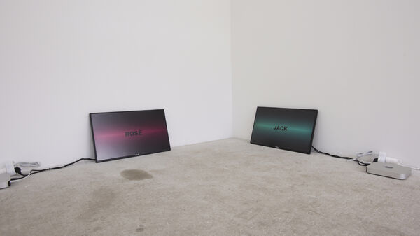 Fabien Zocco – Ping pong stories, 2018, 2 écrans, 2 ordinateurs. production  l’Assaut de la menuiserie © Fabien Zocco
