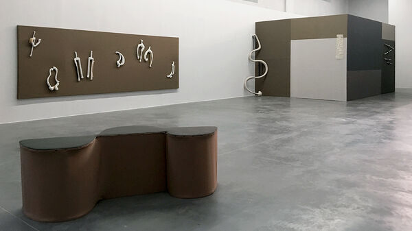Karin Schlageter – Vue de l’exposition «Pourquoi marcher quand on peut danser» de Cécile Bouffard, 2019, Centre d’art contemporain Les Capucins, Embrun © François Deladerrière.