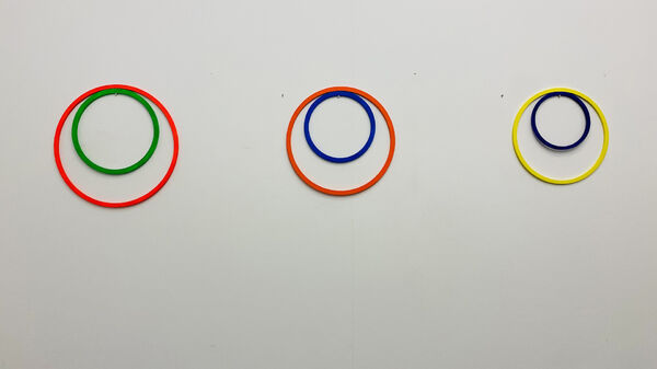 Sarah Boris – Colour wheel, accrochage au BO, mai 2022 © Sarah Boris